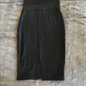 Black High-Waist Bebe Pencil Skirt